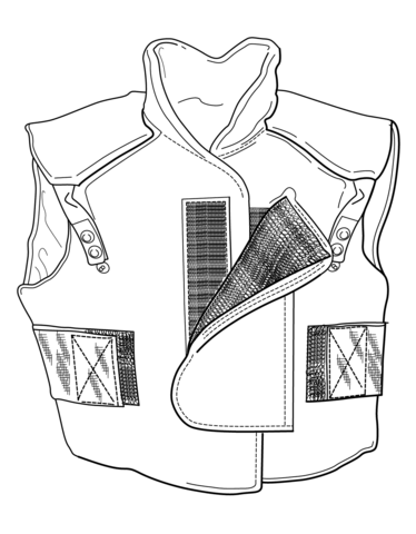 Flak Vest Coloring Page